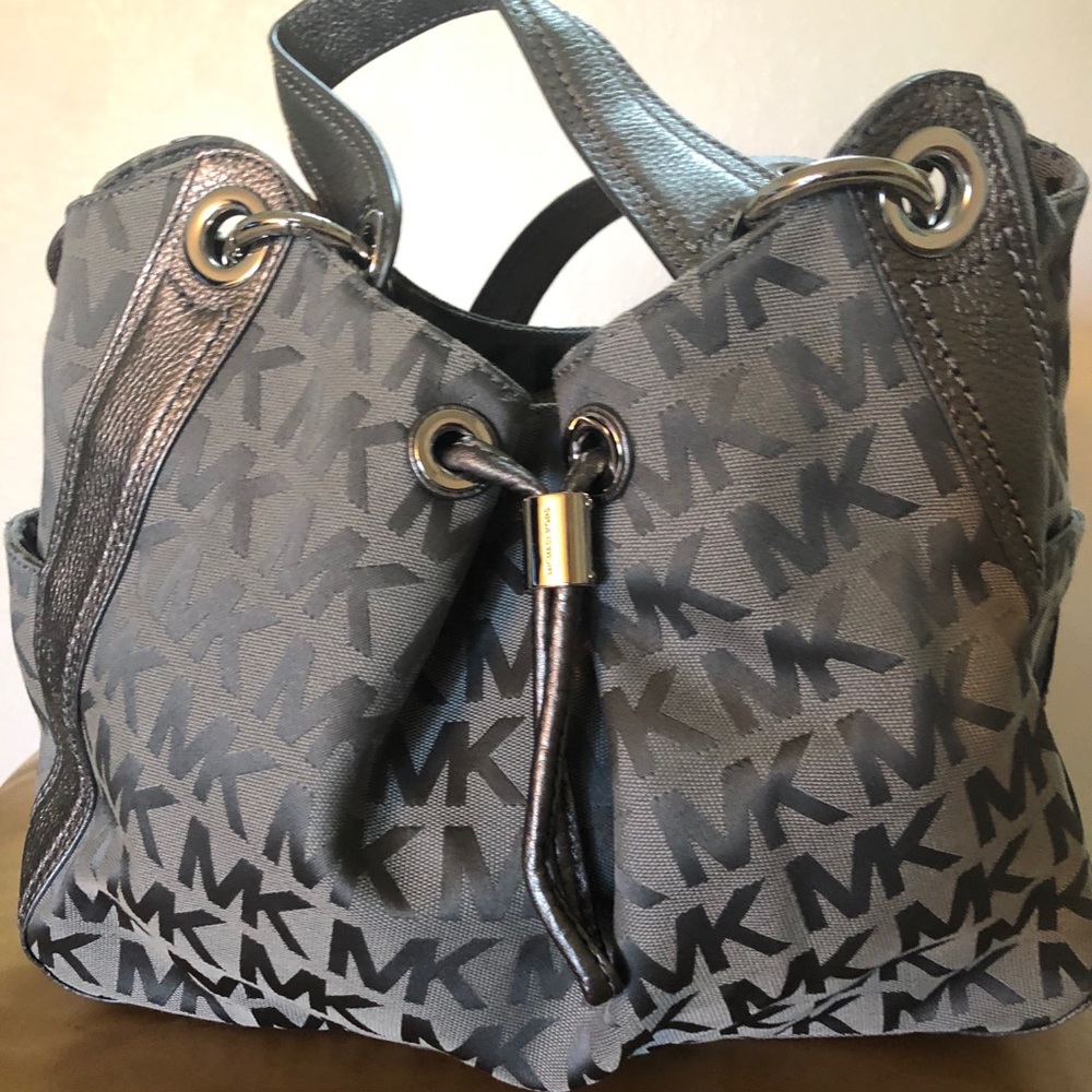 Gray Michael Kors Purse
